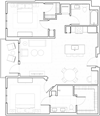 B1 Floor Plan B1 Floor Plan at The Q Topanga, Woodland Hills, California